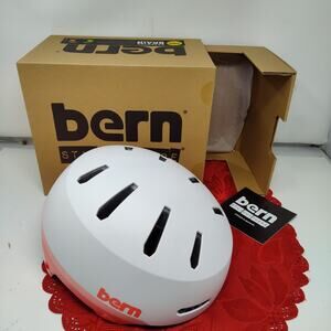 Bern Macon 2.0 MIPS Adult Multisport Helmet for cycling Matte Retro Peach Large